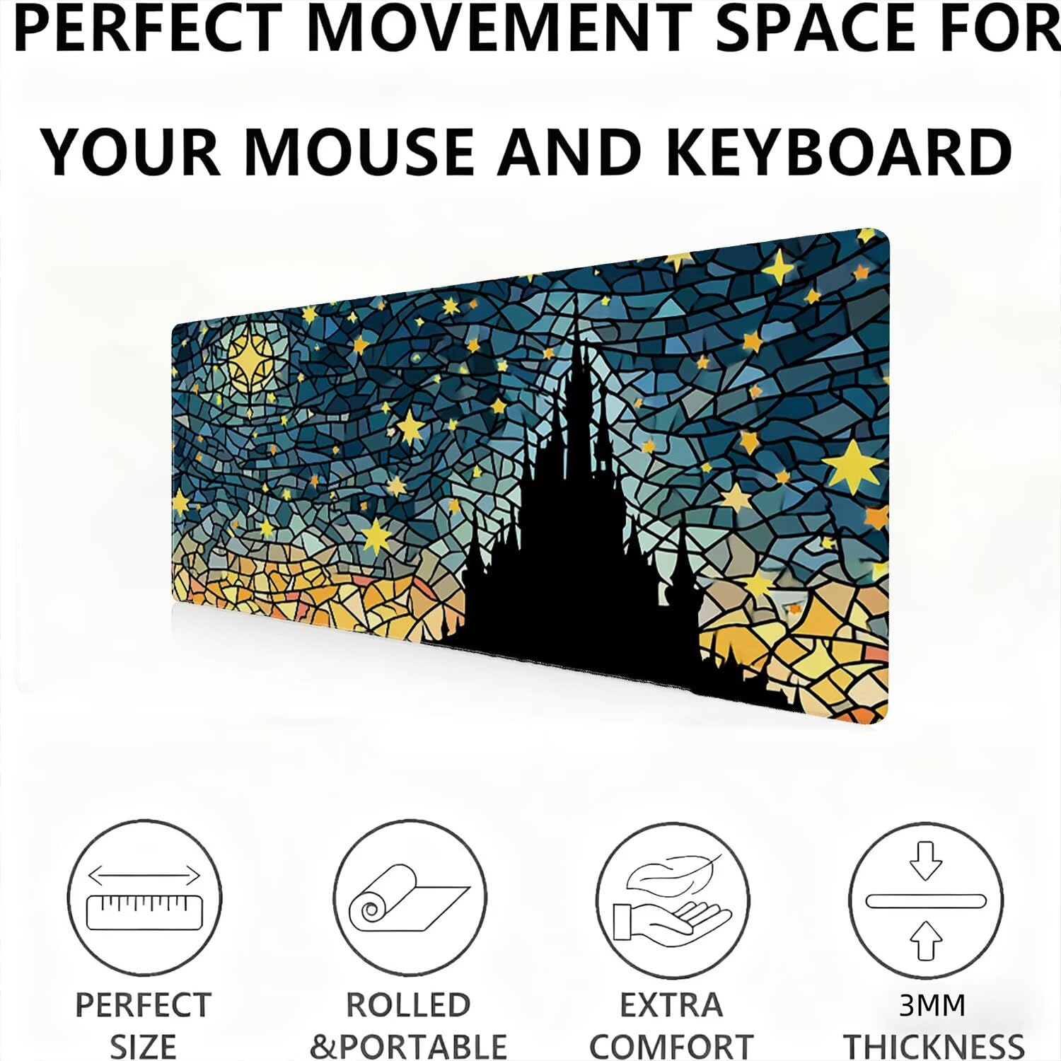 Podkładka pod mysz, podkładka pod mysz XXL 1200 x 600 podkładka pod mysz dla graczy, wodoodporna gumowa podstawa, duża podkładka pod mysz do gier na biurko szyte krawędzie wodoodporna antypoślizgowa