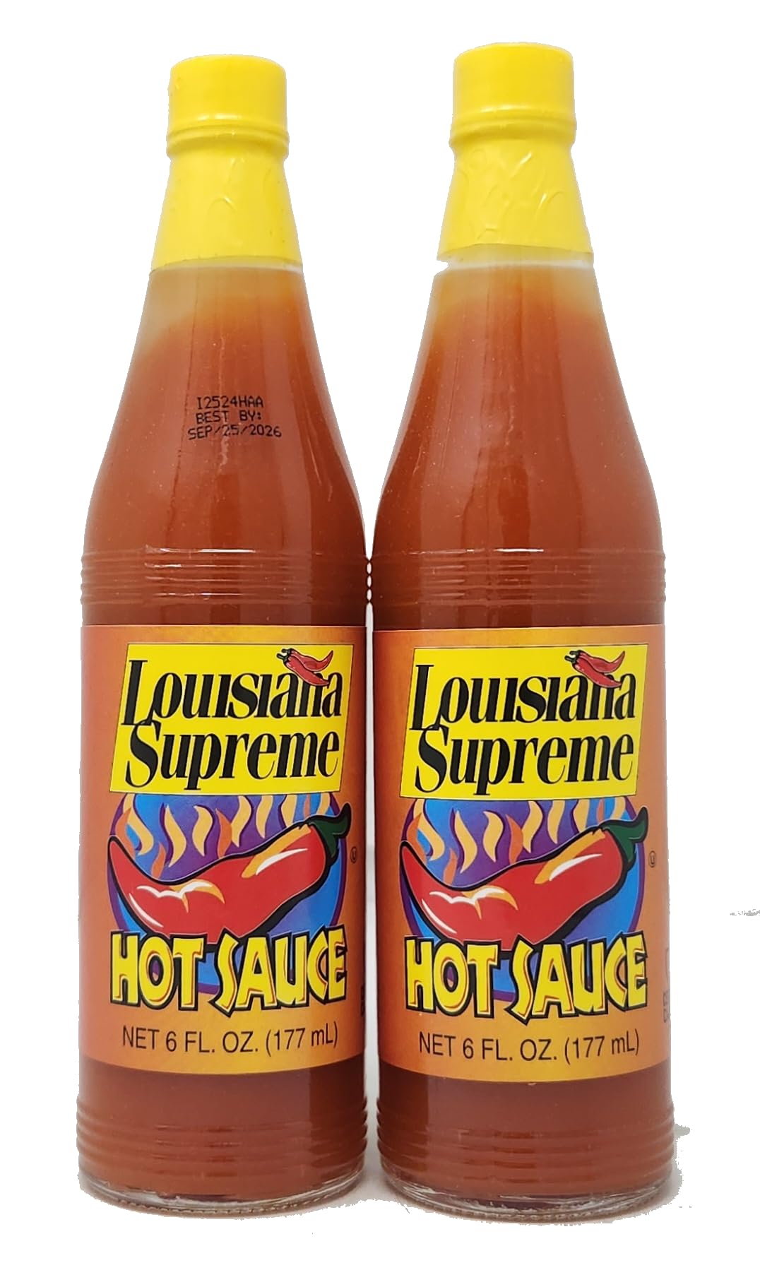 Amazon.com : 2 Pack of Hot Sauce 6oz Bottles Louisana Supreme Red