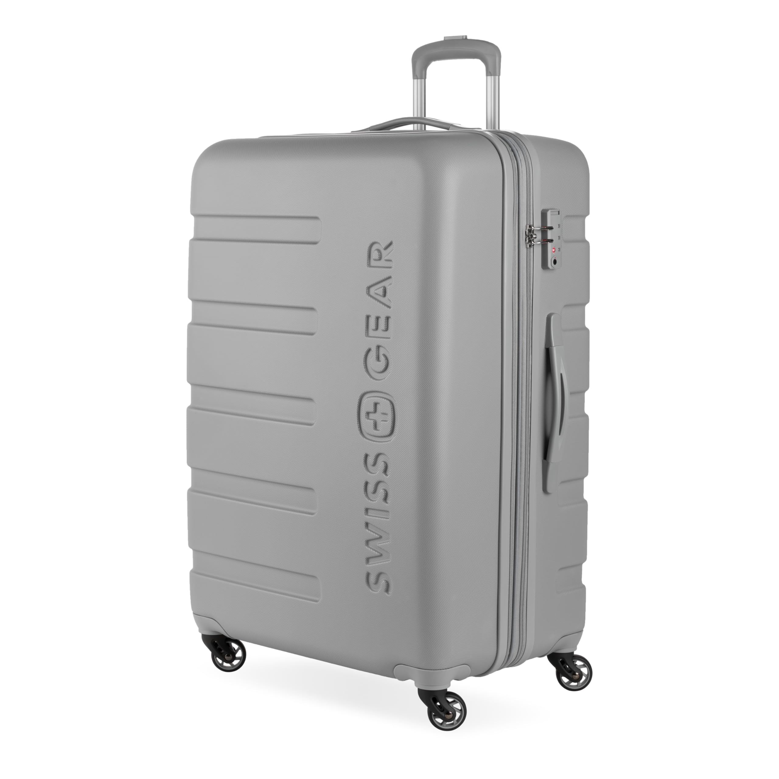 SwissGear 7366 - Trolley rigido espandibile, Grigio, Checked-Large 27-Inch