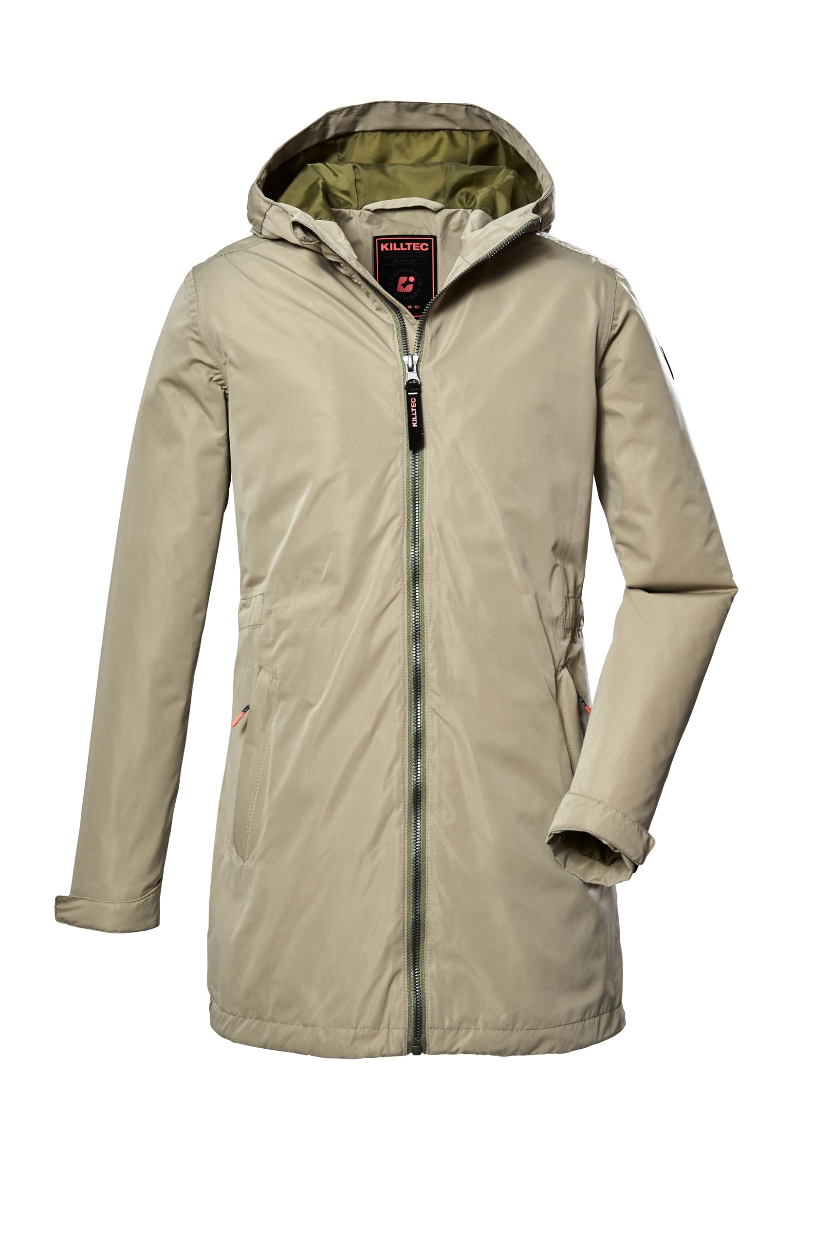 Killtec Mädchen Kos 359 Grls Prk Funktionsparka mit Kapuze/Parka ist wasserdicht