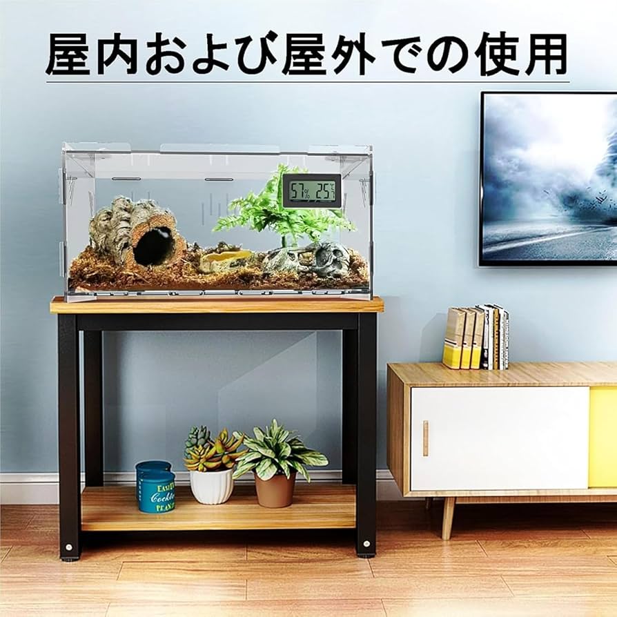 専用　配送無料　爬虫類飼育ケージ 温度管理機能付き　即発送可能 楽天市場】トカゲ ケージ 爬虫類 ケージ 飼育ケース 温度湿度計