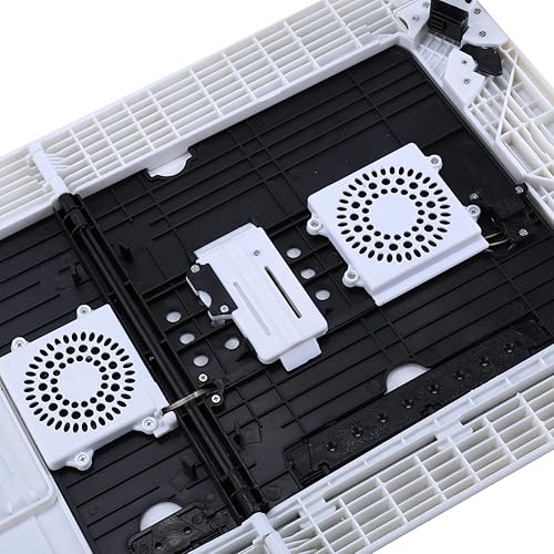 Miniatura 4 de AYNEFY Escritorio ajustable para laptop, mesa eléctrica plegable portátil con ventiladores de refrigeración USB, alfombrilla de mouse, bandeja de TV