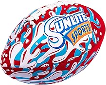 Sunlite Sports Waterproof Football for Lawn Backyard Pool Beach Lake Park Water Toy, Outdoor Play, for Kids Children Teens Adults, Family Fun