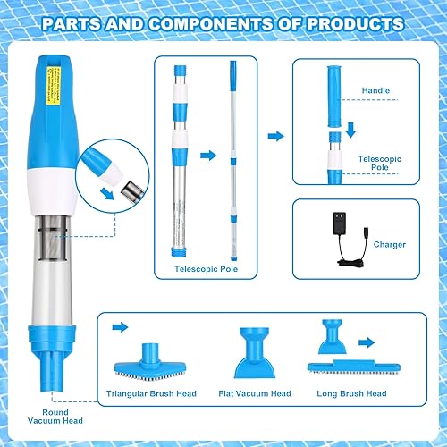 Miniatura 7 de Tina de hidromasaje recargable inalámbrica 4 en 1 del balneario del balneario de la piscina pequeña 90 minutos de tiempo de funcionamiento, 12