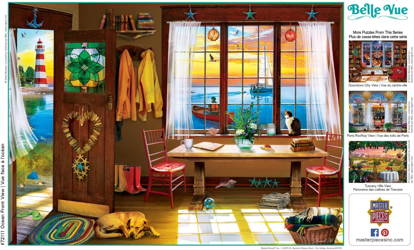 MasterPieces 1000 Piece Jigsaw Puzzle for Adults, Family, Or Youth - Ocean Front View - 19.25"x26.75"