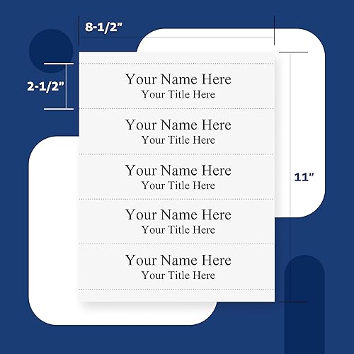 Miniatura 5 de Plastic Products Mfg - Tarjeta perforada de 8-12 pulgadas de ancho x 11 pulgadas de alto, para placas de nombre de 8-12 pulgadas de ancho x 2-12