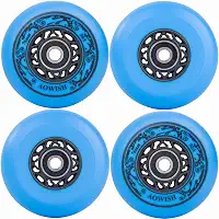 Rodas de skate em linha, fórmula asfalto para uso externo, lâminas agressivas, rodas de substituição de hóquei de 90a com rolamentos ABEC-9 e espaçadores flutuantes, pacote com 4