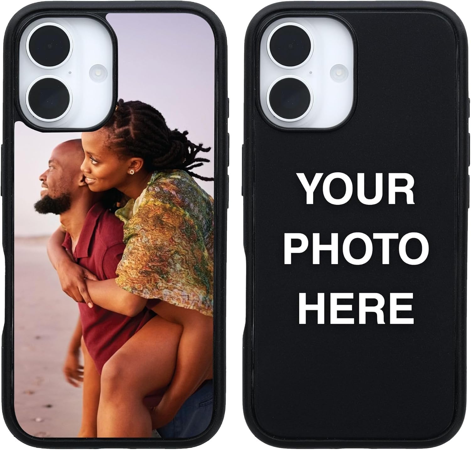 OtterBox iPhone 16 - Customizable Case - Symmetry Series - Personalize with Photo & Text - Snaps to MagSafe - Ultra-Slim - Raised Edges Protect Camera & Screen - Non-Retail Packaging
