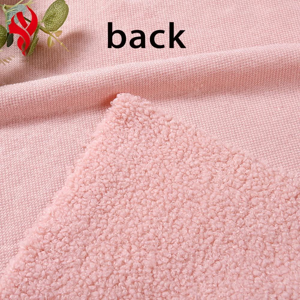 Tela de Felpa Tejido de Terciopelo Teddy Resistente al Desgaste Polar Tela de Lana Material Artesanal de imitación de Lana de Cordero 160 * 100cm marrón(Size:1.6 * 3m)