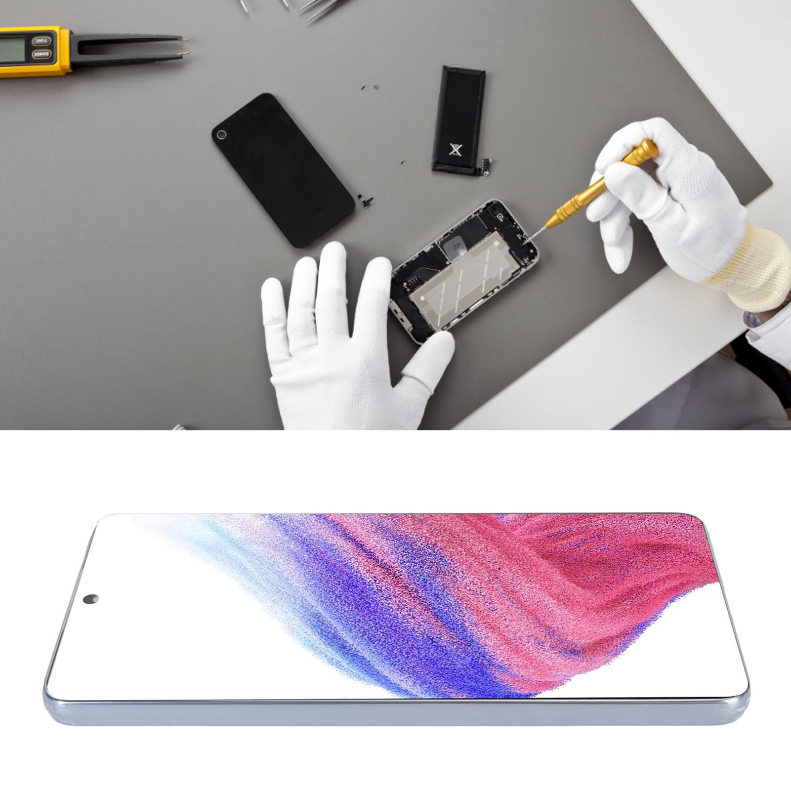 Amazon.co.jp: Galaxy A53スクリーン交換用のZenithaur LCD