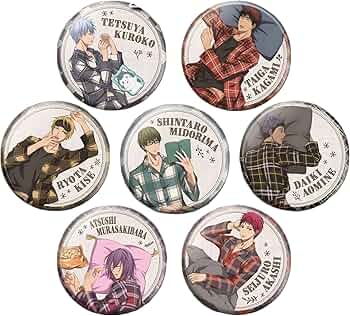 Amazon.co.jp: 黒子のバスケ 缶バッジ 7点セット 黒子テツヤ 赤司征