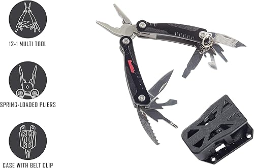 Miniatura 2 de SMITH'S 51261 3IN 12-1 MULTIHERRAMIENTA Y ESTUCHE DURO NEGRO