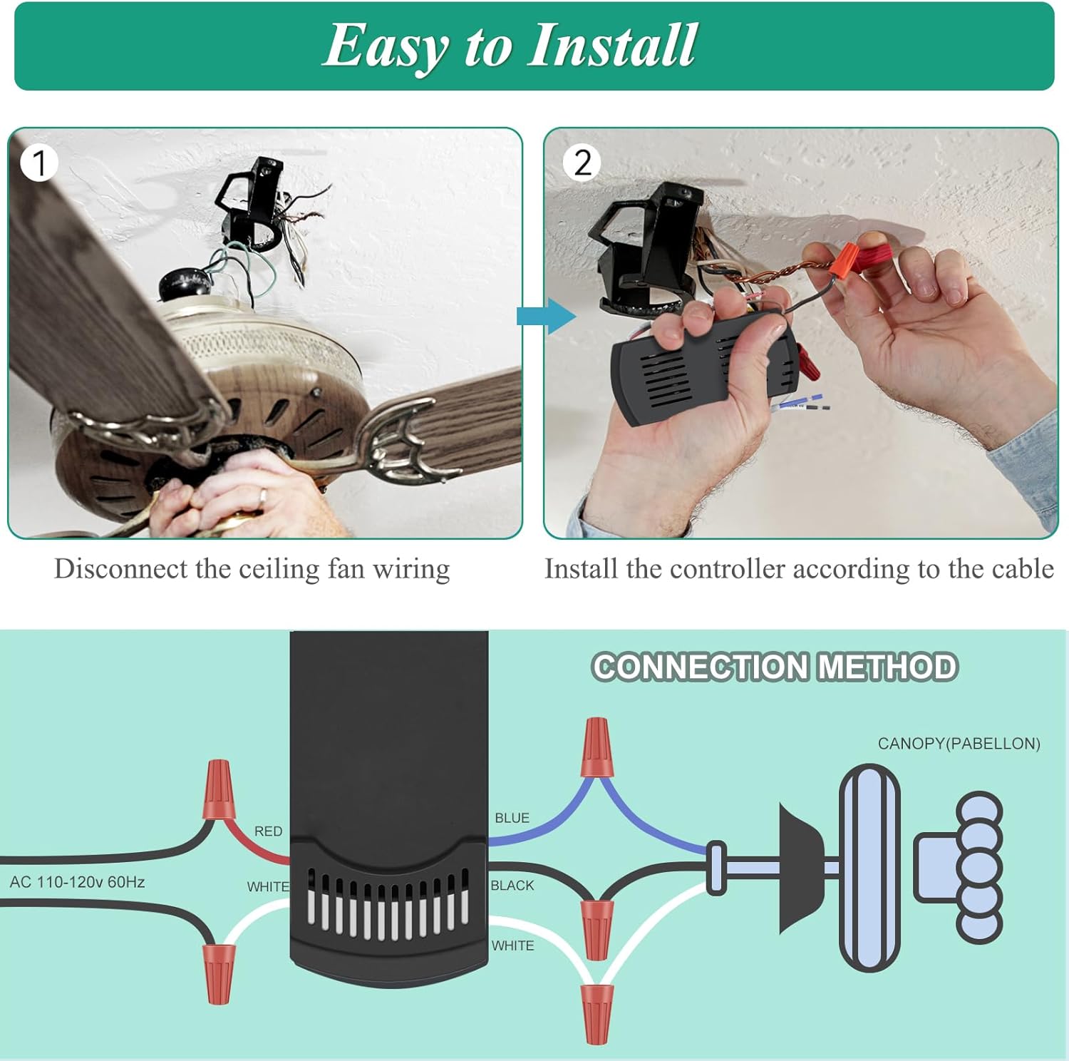 Remote Kit for Hampton Bay Ceiling Fans