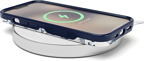 Vista 809 de Casely Funda para iPhone 13 Compatible con MagSafe Color Splash de medianoche Funda retro abstracta Color de medianoche Splash Abstracto