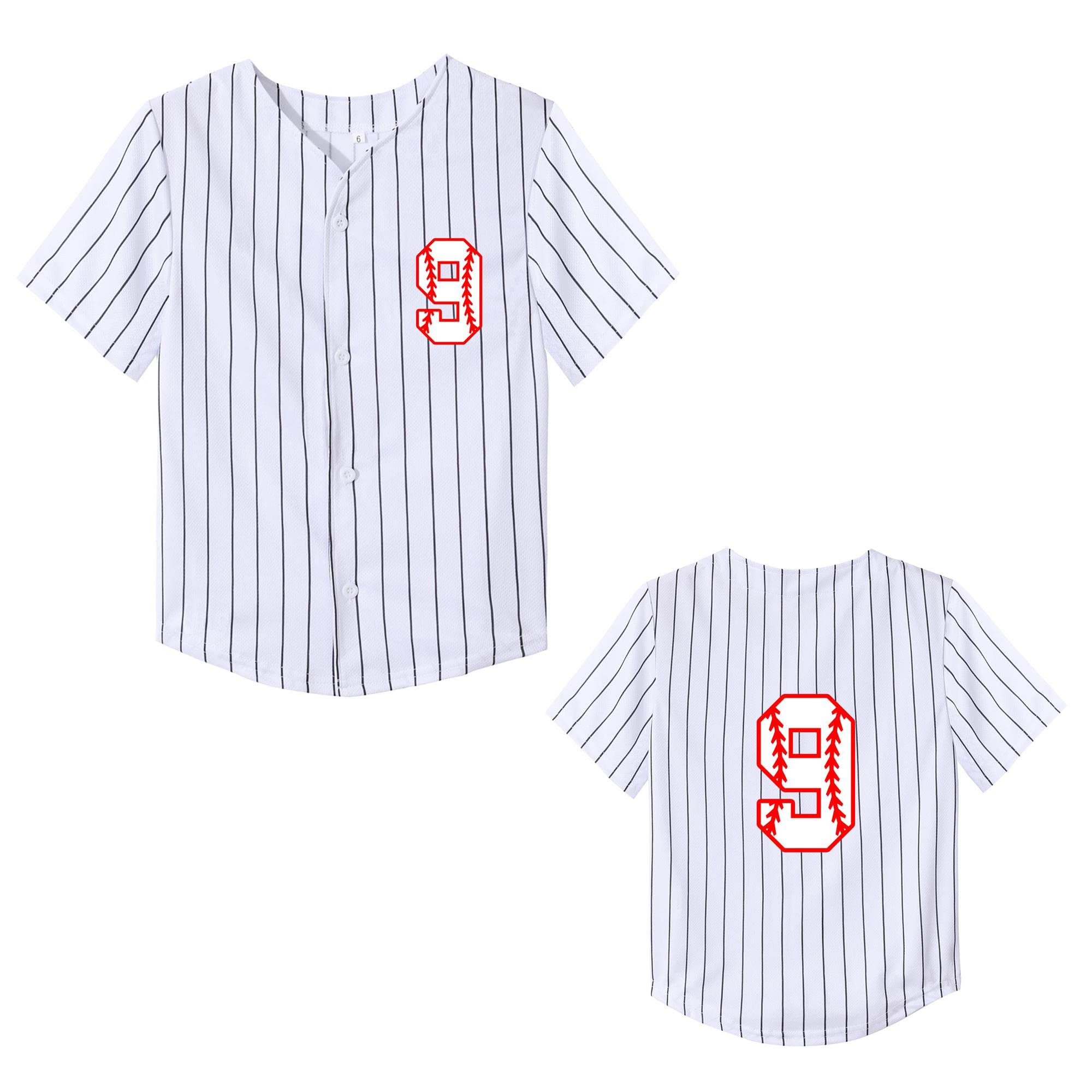 Yuji Itadori Kids Baseball Birthday Shirt 7th 8th 9th 10th Year Old Toddler Boys Girls Shirts Birthday Clothes
