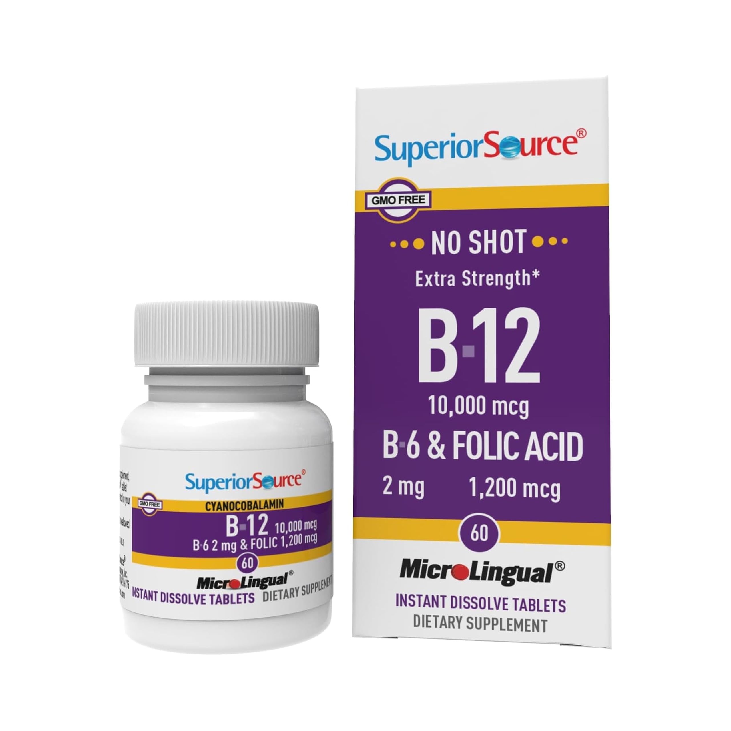 vitamin b12 injection 10000 mg Amazon.com: Superior Source No Shot Vitamin B-12 Cyanocobalamin 10000 mcg, B-6,  Folic Acid 1200 mcg - Support Brain & Heart Health - Aids Natural Energy  Levels