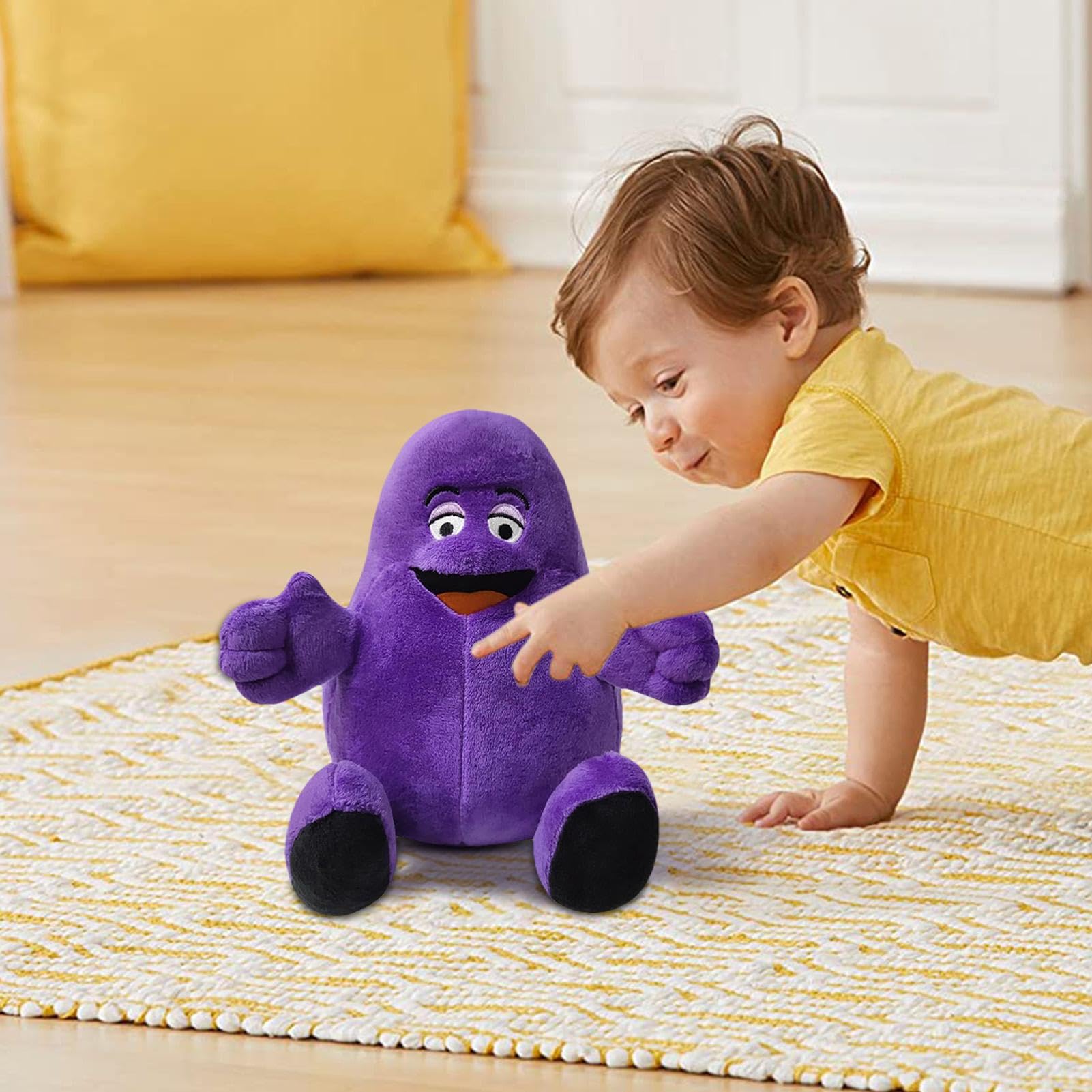 Amazon.co.jp: ぬいぐるみ - 柔らかい紫のぬいぐるみ人形 - ぬいぐるみ