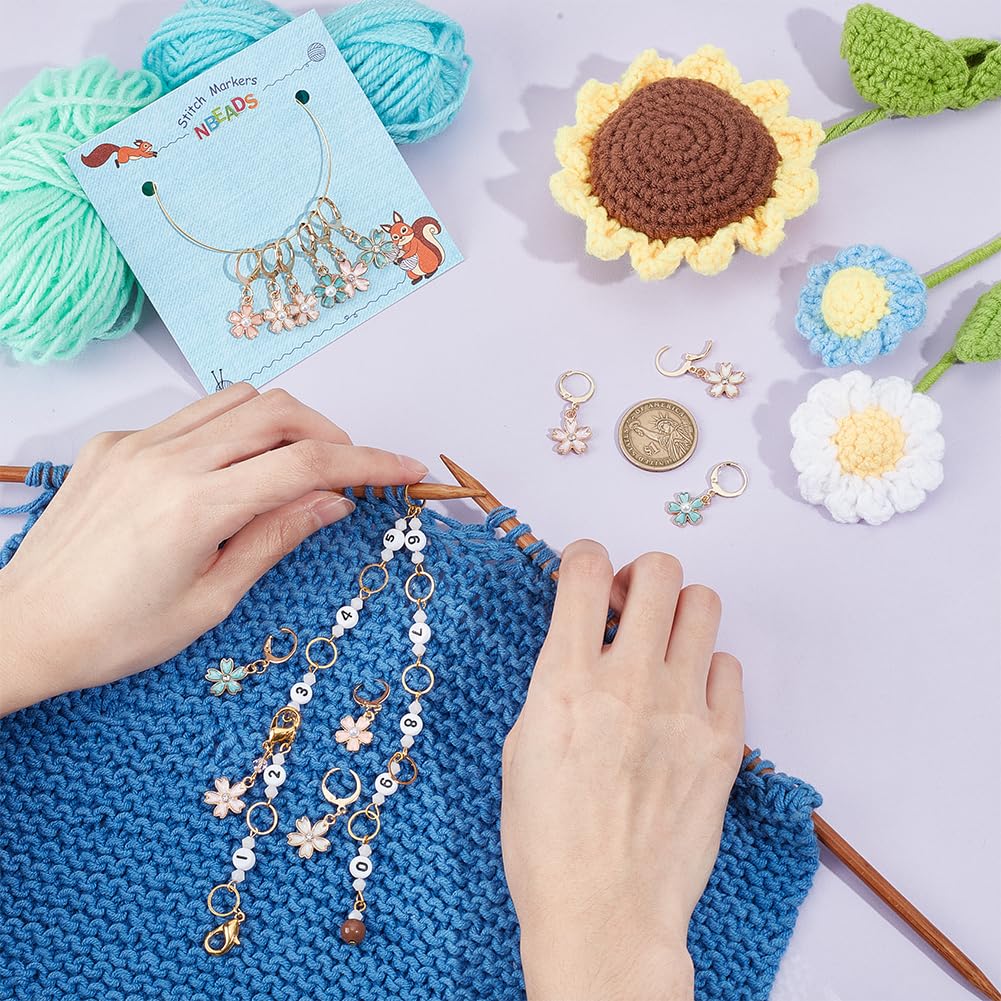 Chaîne De Compteur De Rangs De Tricot | Compteur De Rangs De Crochet