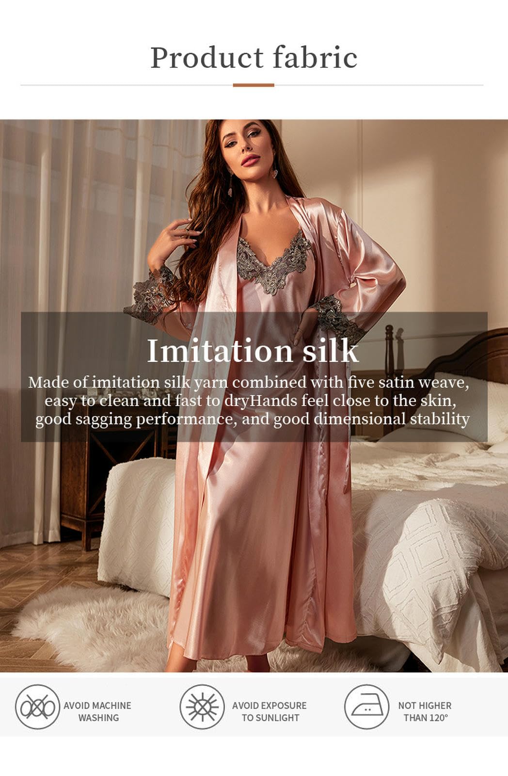 Pigiama da Donna Sospender Abito Notte Set Semplice Casual Sexy Stampato Due Pezzi Quattro Stagioni Indossamento Domestico-Blu-s