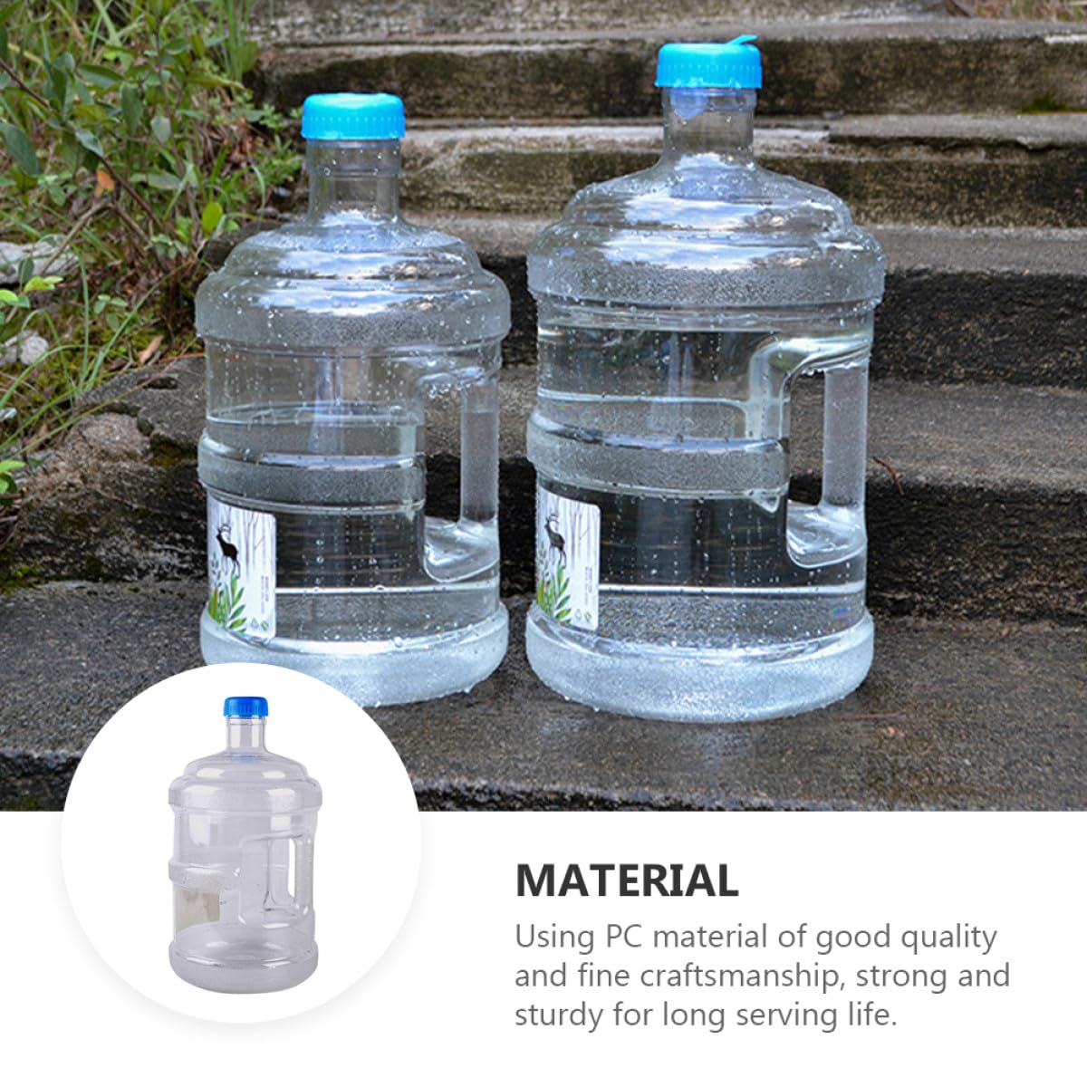 Tragbarer PC Wasserbehälter Campingfaltbarer Eimer Outdoor Wasserkanister Vielseitiger Auto Wasserbehälter Robust Praktisch für Haus Picknick Wandern Zufällige Zufällige Farbe