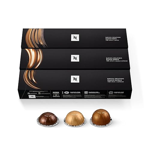 Nespresso, Vertuo Line, Bianco Variety Pack, 30 Count Coffee Pods - Bianco - 30 Count (Pack of 1)
