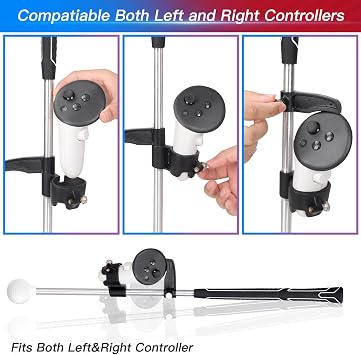VR Golf Compatiable for Meta Quest 3 Weighted Club Attachment (Quest 3)