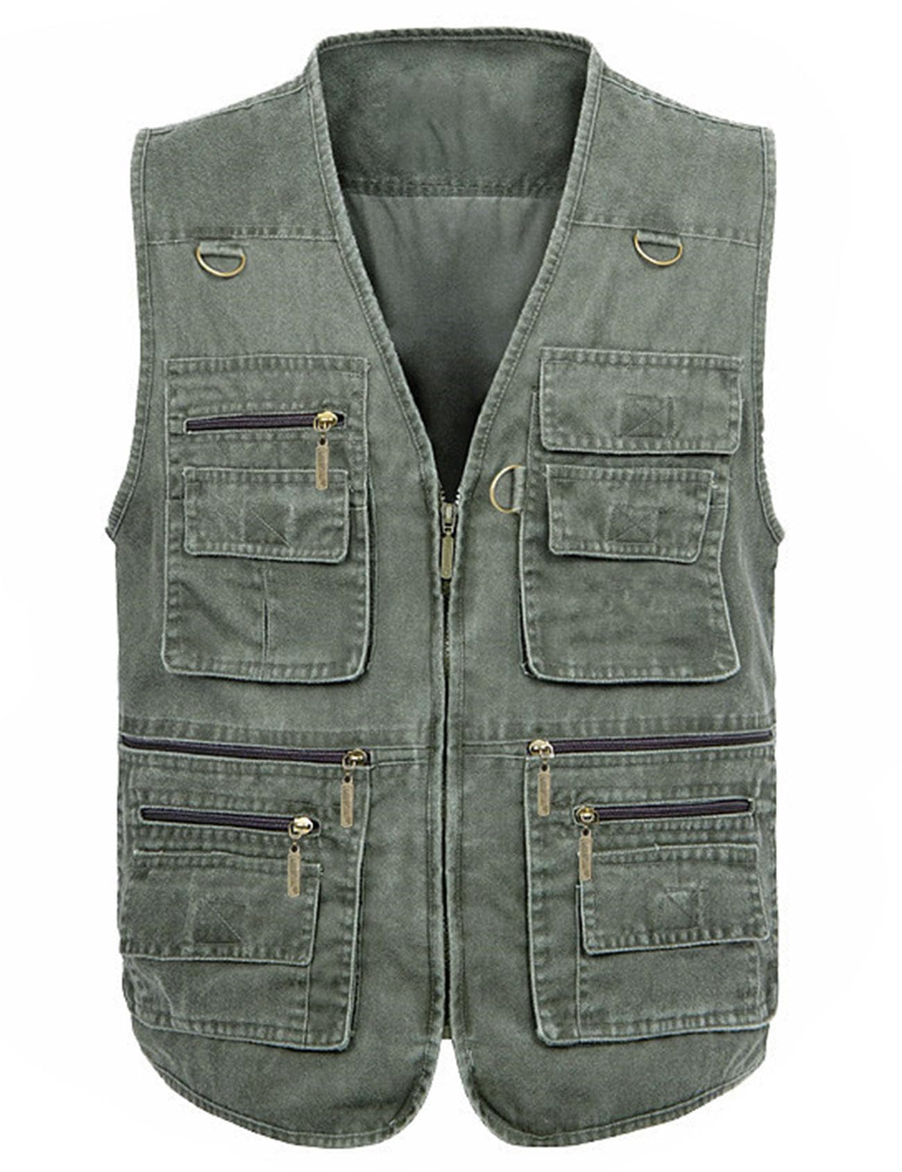 Men's Vest Plus Size 16 Pockets Leisure Outdoor Lightweight Fishing Photo Journalist Vest