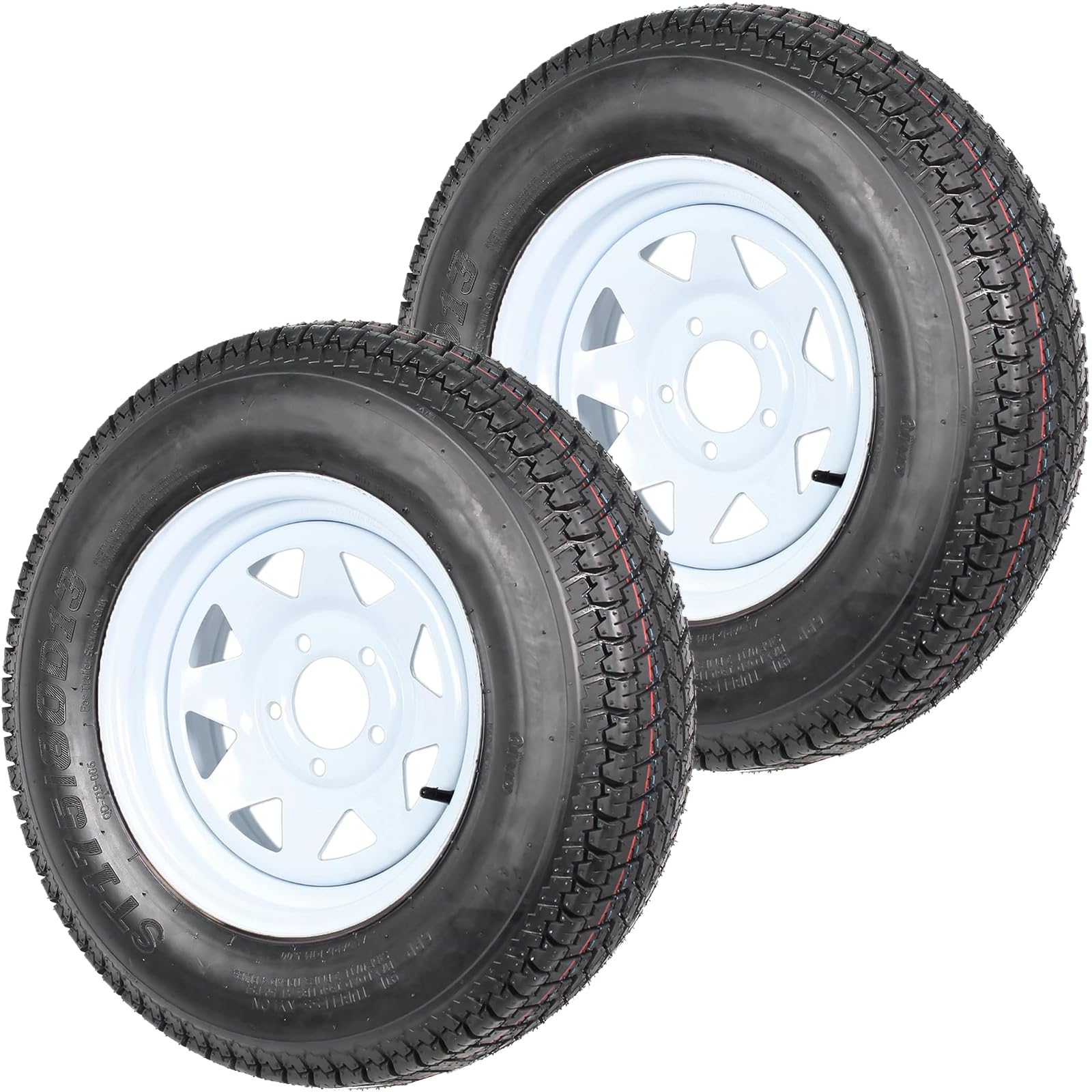 eCustomrim 2-Pack Eco Trail ST205/75D15 Trailer Tires Bias Ply Load Range C 1760