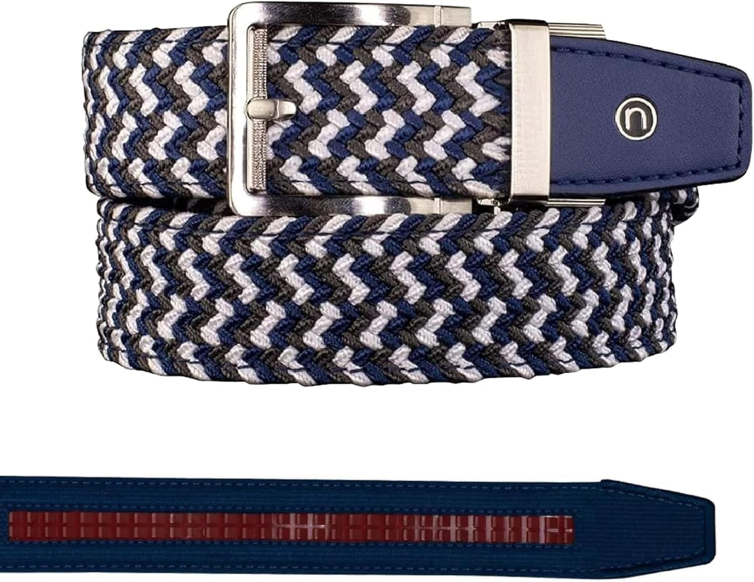 Nexbelt Men's Braided Ratchet Golf Belt – Adjustable, Stretch Fit – For Casual Wear & Golfing (Fits up to 50")