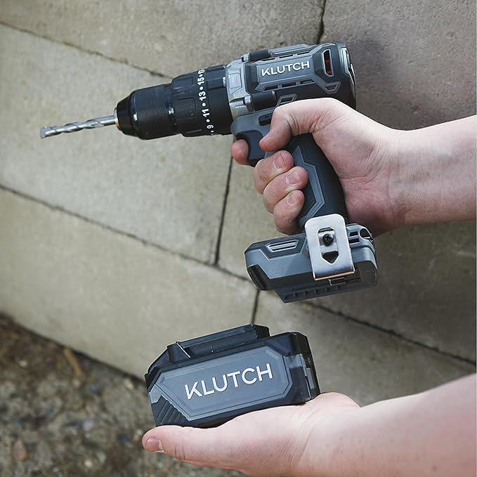 Kit Taladro Percutor Klutch KLiQ 20V Sin Escobillas 1/2 Pulgada miniatura 9