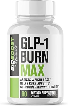 GLP-1 Burn MAX | Weight Loss Pills for Women & Fat Burner for Men + Appetite Suppressant & Energy Supplement | 3rd Party Tested Formula | 5 Powerful Ingredients - 60 Capsules to Lose Weight GLP-1 Burn MAX | Weight Loss Pills for Women & Fat Burner for Men + Appetite Suppressant & Energy Supplement | 3rd Party Tested Formula | 5 Powerful Ingredients - 60 Capsules to Lose Weight