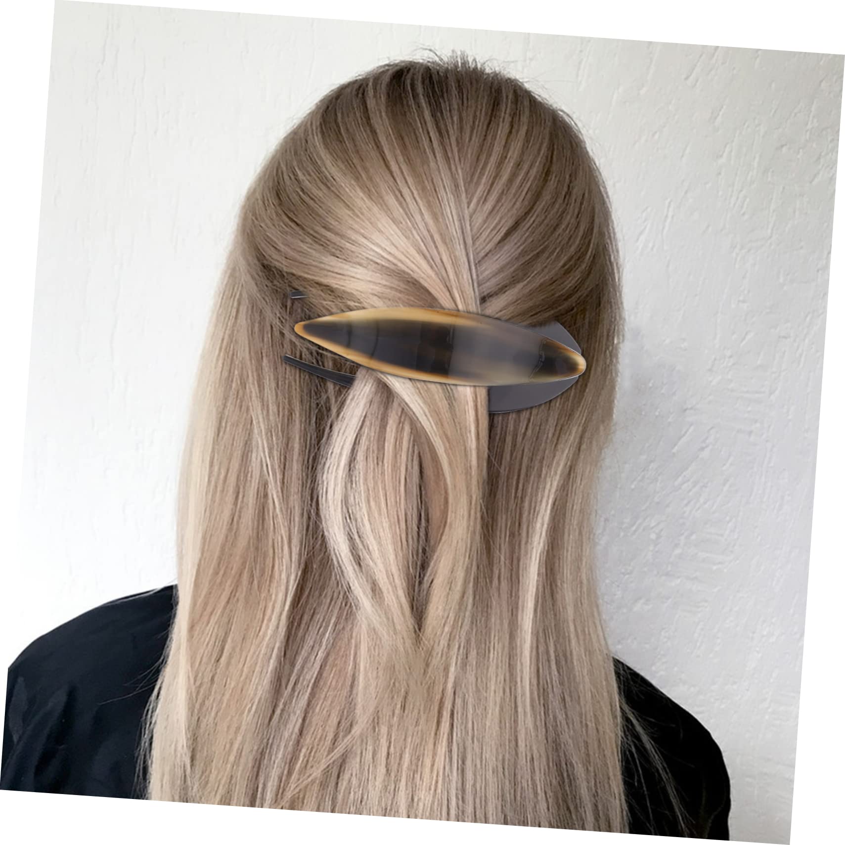 MAGICLULU 5piezas Cabello Grande De Acetato Clip Antideslizante Para Mujeres Horquilla De Diseño Francés Para Cabello Fino y Accesorio Elegante Para Peinados