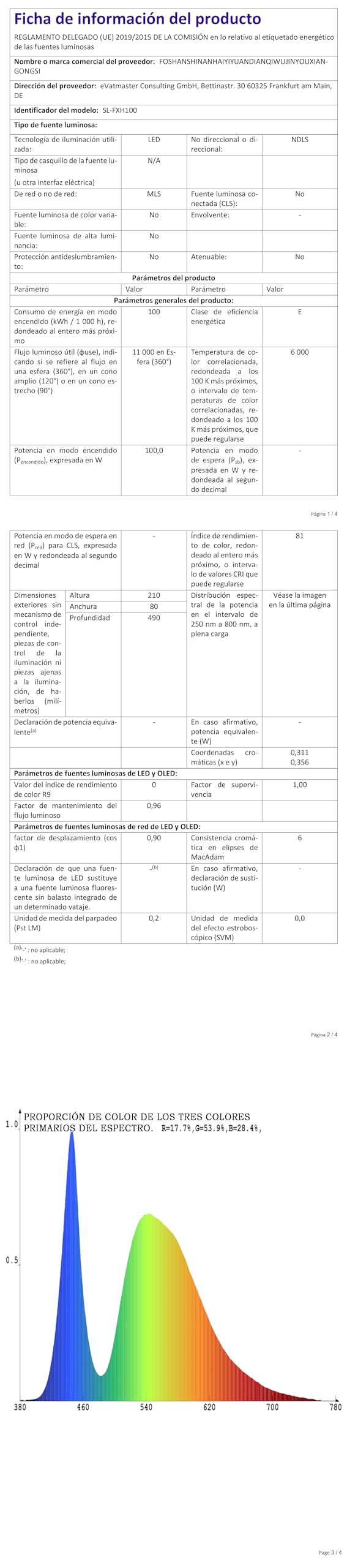 RIGIDON Esterno Proiettore Lampione Led, 100W 7212LM Luce Stradale a Led Per Giardino, Strada, Scuola, Parcheggio, Campo da Basket, Cortile, Piazza, Garage, 4000K Impermeabile Fari di Sicurezza