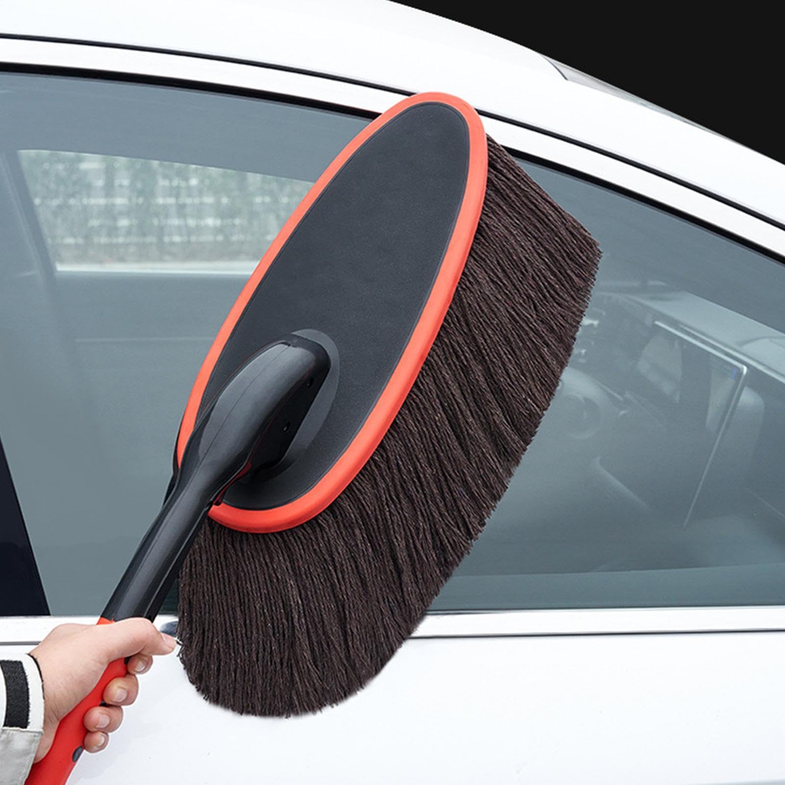 Brosse À Poussière pour Voiture Plumeau Nettoyant Antistatique | Brosse de nettoyage pour voiture Pour Sièges Tableaux De Bord Roues Grilles Peinture Véhicules Berline Pick-Up Camping-Car