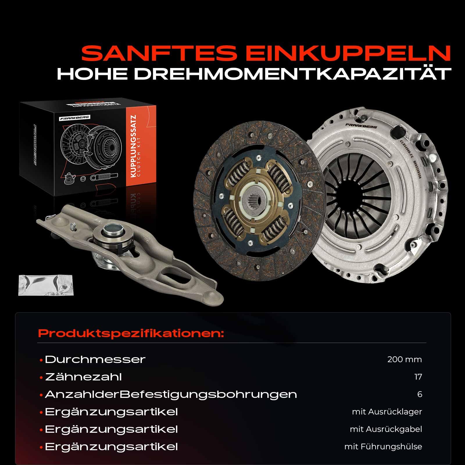 Frankberg Kupplungssatz mit Ausrücklager 620344900