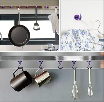 DIYMAG Magnetic Hooks 20pcs 30lbs Cruise Essentials 2026 Magnet Hook Purple