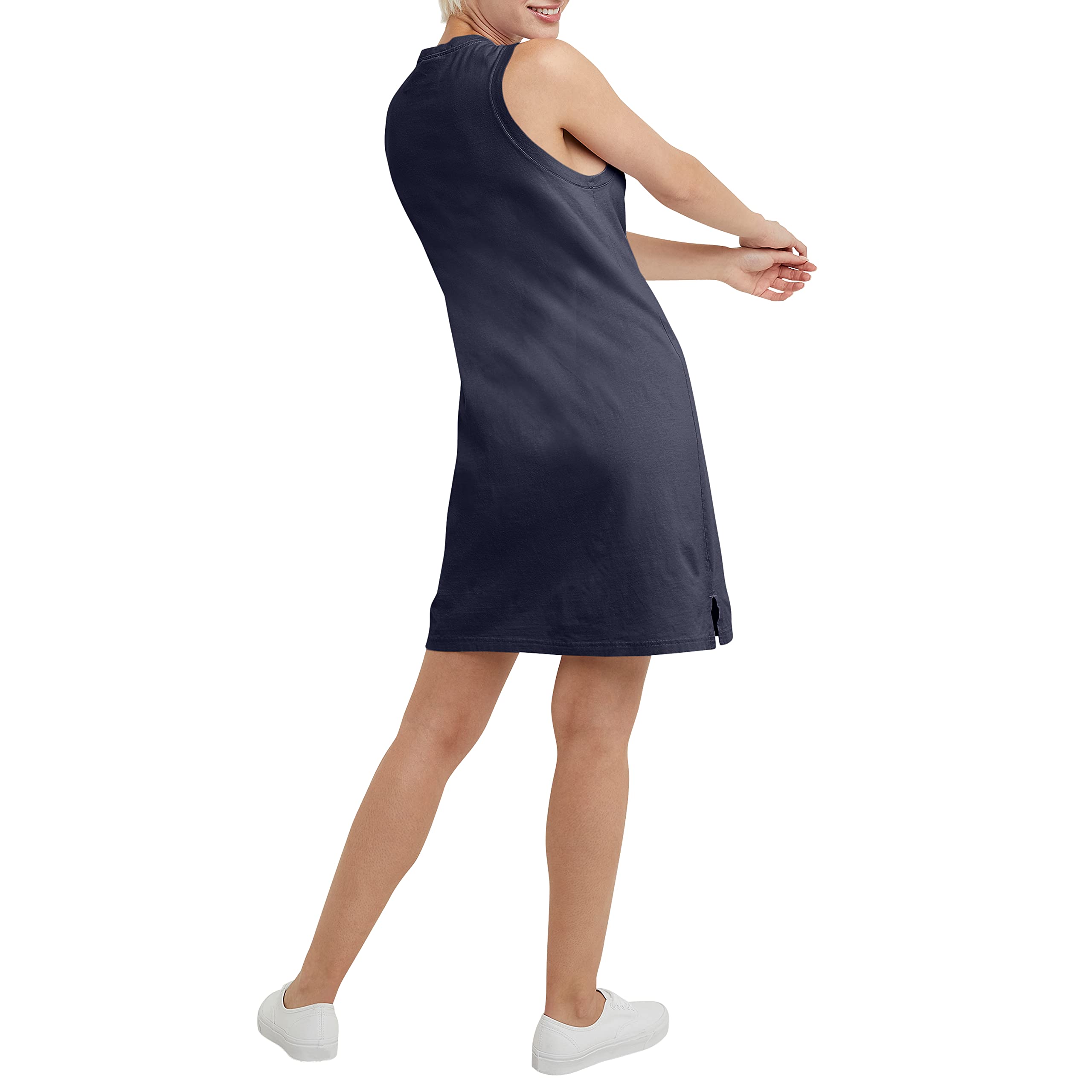 Hanes Comfortblend Originals Tank, 100% Cotton Dress for Women, Garment Dyed, Anchor Slate, X-Large