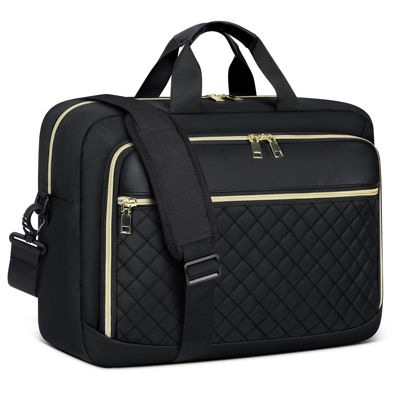 NEWHEY Laptop Bag 15.6 Inch Briefcase for Women Men Waterproof Laptop Messenger Bag Large Shoulder Computer Bag for Business Office Work College,