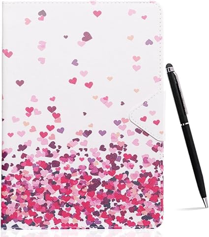 Amazon Ipad Pro 10 5inch ケース かわいい 手帳型 ハート アイパッド プロ 10 5インチ A1701 A1709 ケース 軽量 薄型 E Lush マグネット式 カード入れ スタンド機能 Ipadpro10 5カバー ブック型 レザーケース タッチペン付き 耐衝撃 ハート柄 E Lush タブレット
