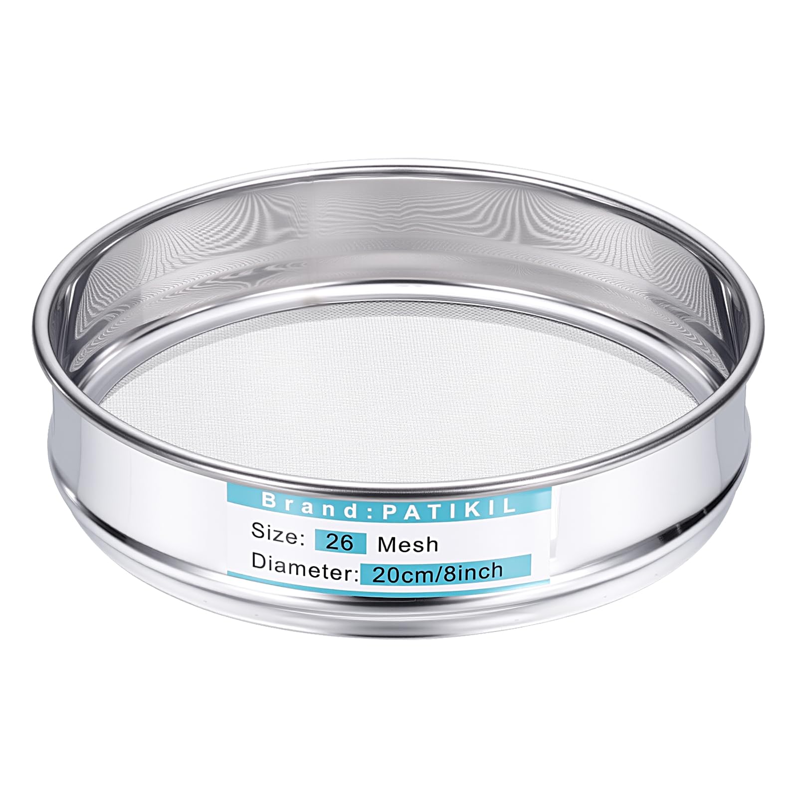 PATIKIL Lab Sieve 200 Mesh(0.075mm) 7.9"(20cm) Diameter Sifting Screen — Amazon image 13
