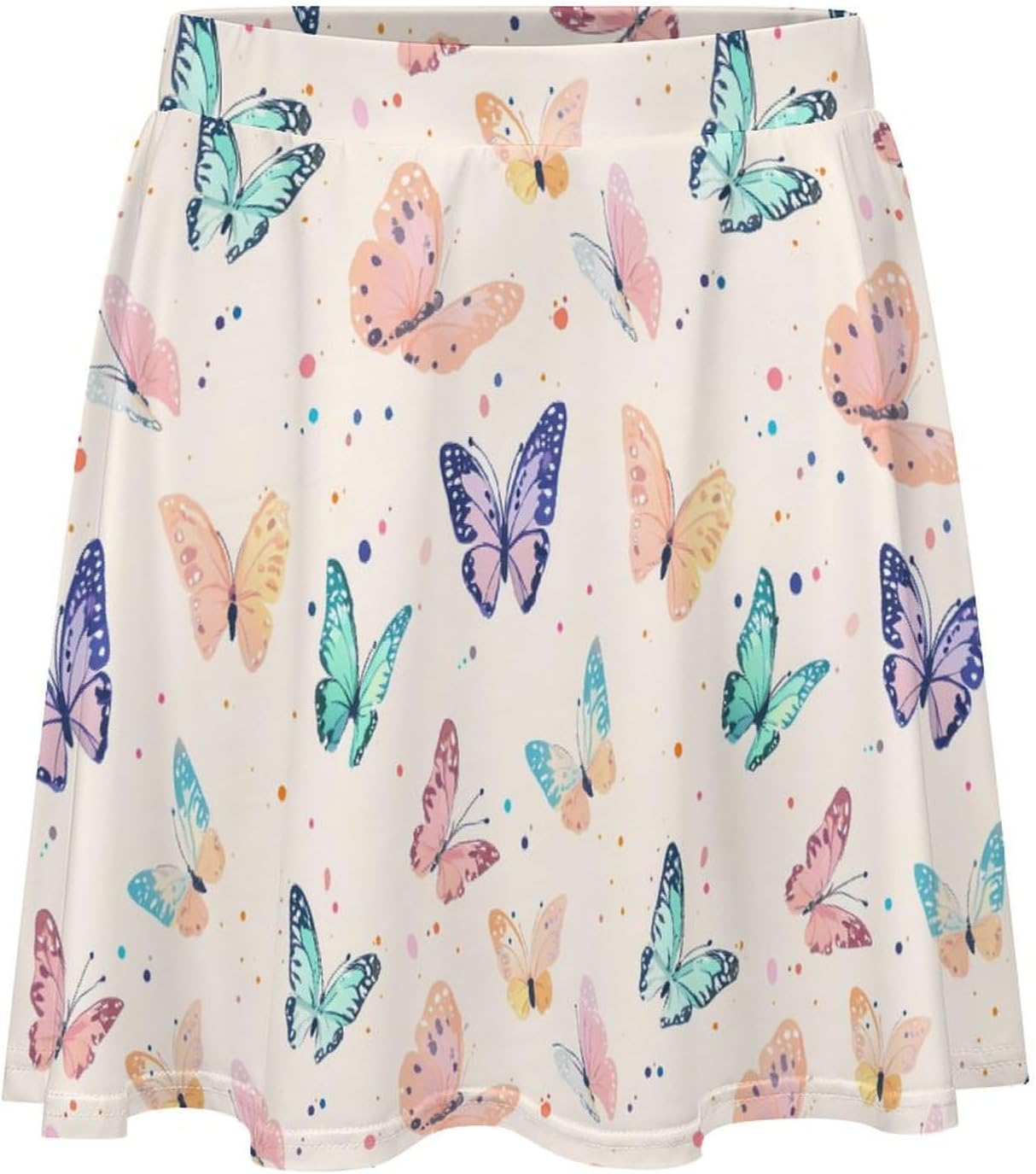 Butterfly-1 Women Tennis Skirt Print Golf Skirts Mini Casual Workout Skorts