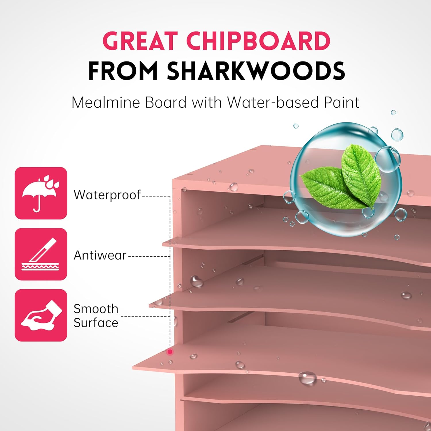 Features of the SUPEASY desk organizer material: waterproof, anti-wear, smooth surface