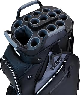 IZZOGolf Ultimate Organizer Cart Bag: Patent-Pending 14-Way Top, Full-Length Dividers, Putter Well - Premium Golf Organization