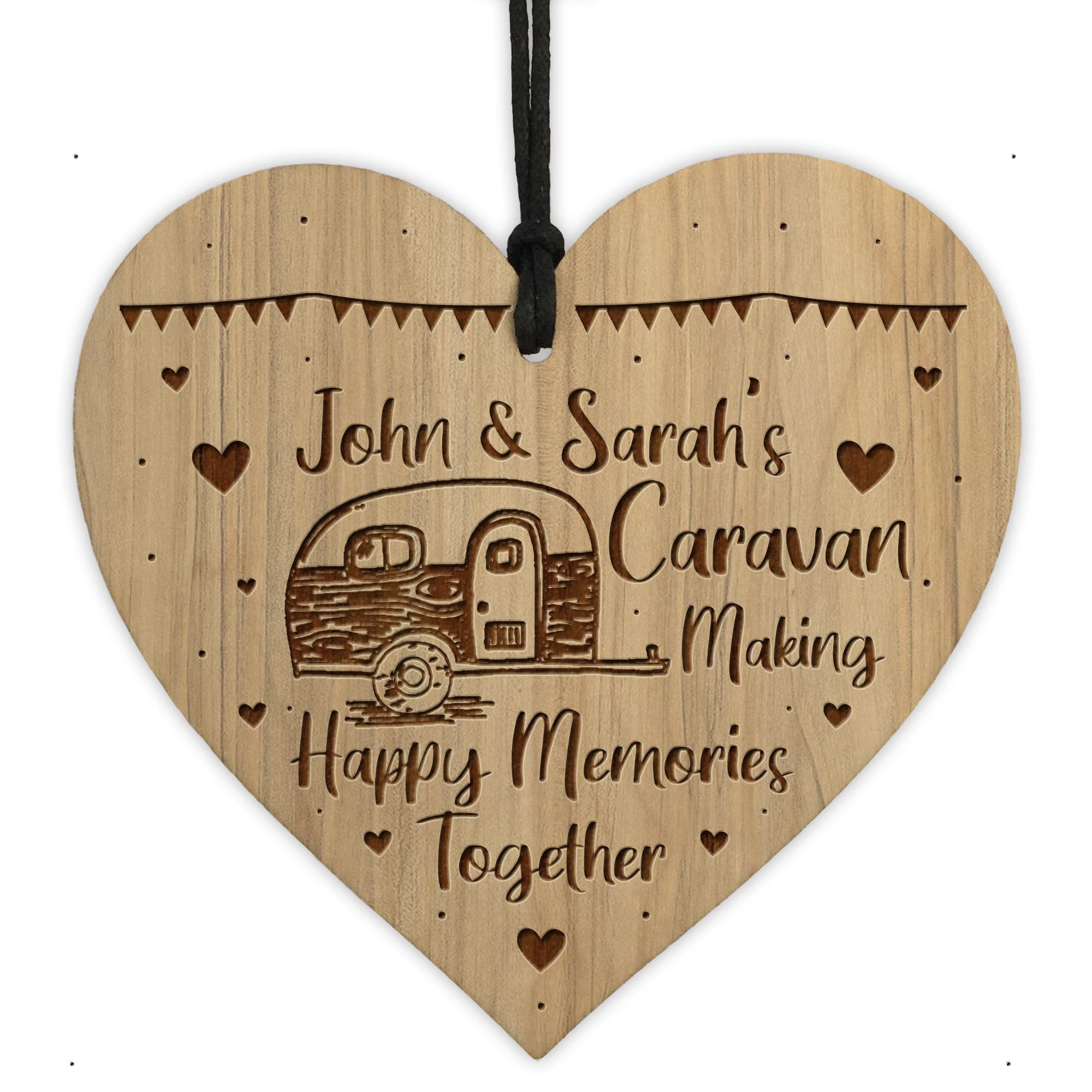 Red Ocean Caravan Hanging Personalised Plaque Caravan Motorhome Accessories Decor Sign Christmas For Husband Wife