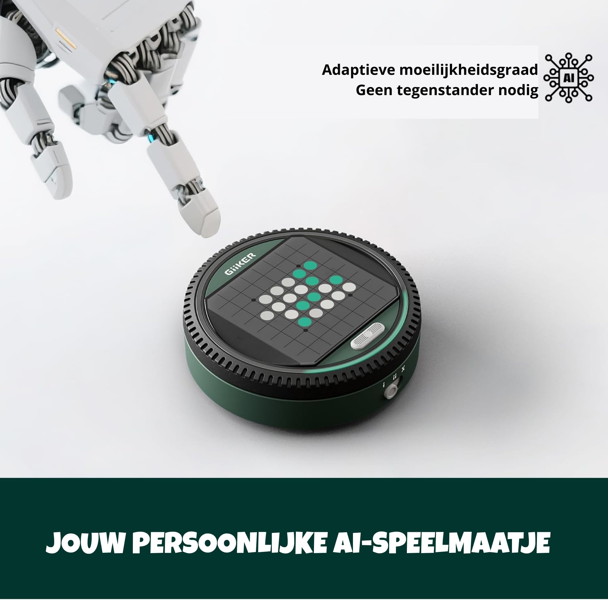 GiiKER Super Reversi - 8x8 Slim gra planszowa LED | Gra strategiczna Reversi/Othello | Solo AI + 2 graczy | 500 poziomów wyzwań | Od 6 lat