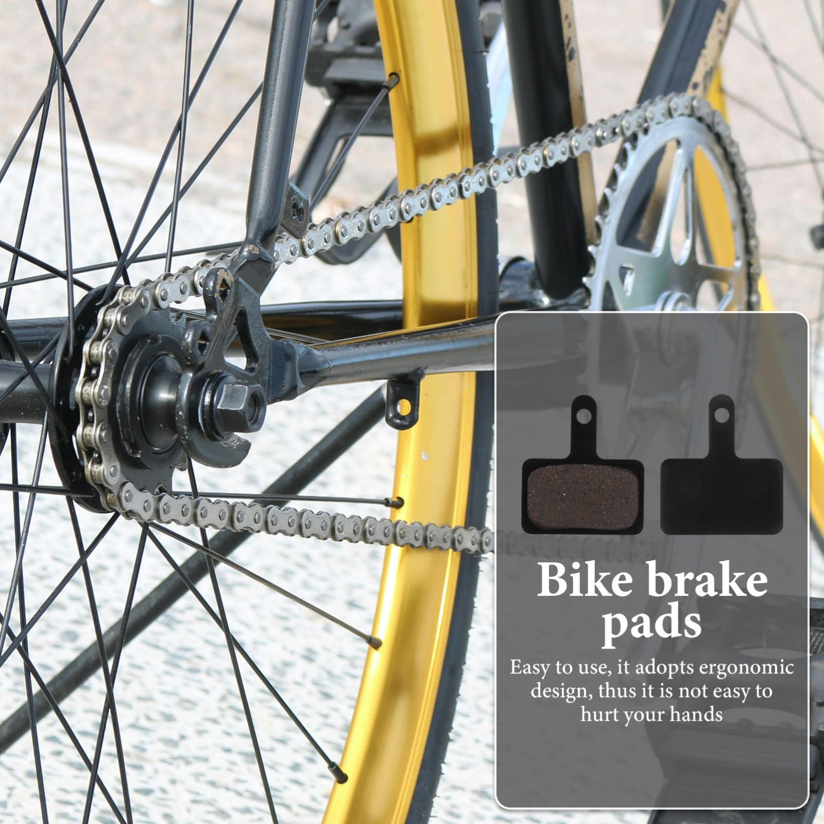 POPETPOP 30 Jeux De Plaquettes De Frein De Vélo Freins De Vélo Bloc De Frein De Vélo Pratique Plaquettes De Frein À Disque De Vélo Remplacement Demi-Plaque Plaquette De Frein Bloc De Frein