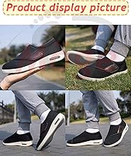 Hombre Zapatos ortopédicos Ajustables Zapatillas Mujer Extra Ancho Zapatos Senderismo Antideslizantes Outdoor Zapatillas Montaña Transpirables Calzado Deporte Running Correr5