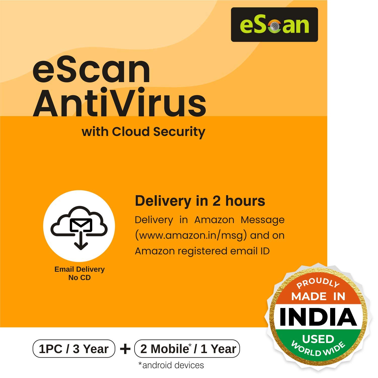 eScan 1 User 3 Year Antivirus with Cloud Security + 2 no. eScan 1 User 1 Year Mobile Android Security (Email Delivery - No CD)-image-41