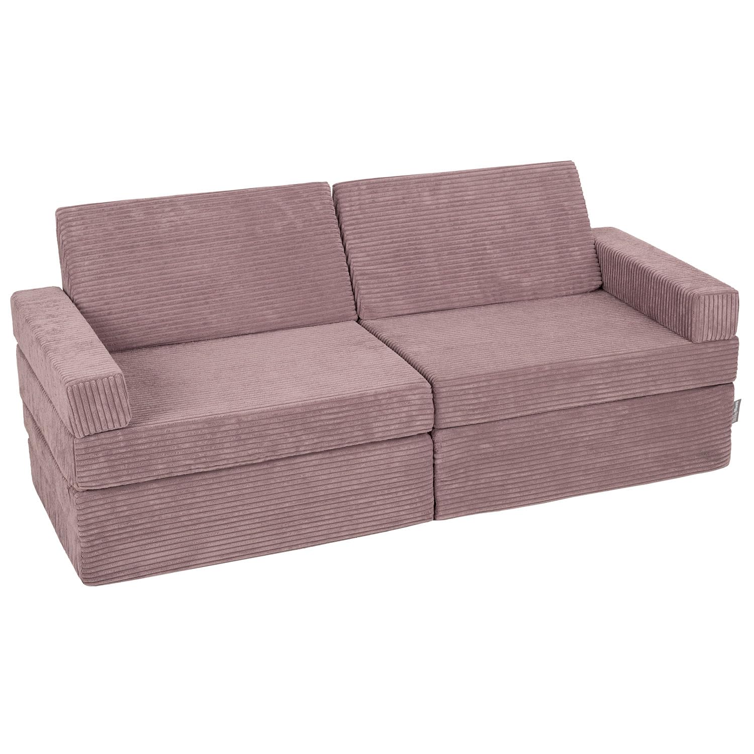 KiddyMoon Kindersofa Aufklappen Aus Schaumstoff Spielsofa Für Kinder Schlafsofa Kindersessel Kinder Couch Kinder Sofa Für Kinderzimmer Kindercouch Faltmatratze Matratzen, Violett