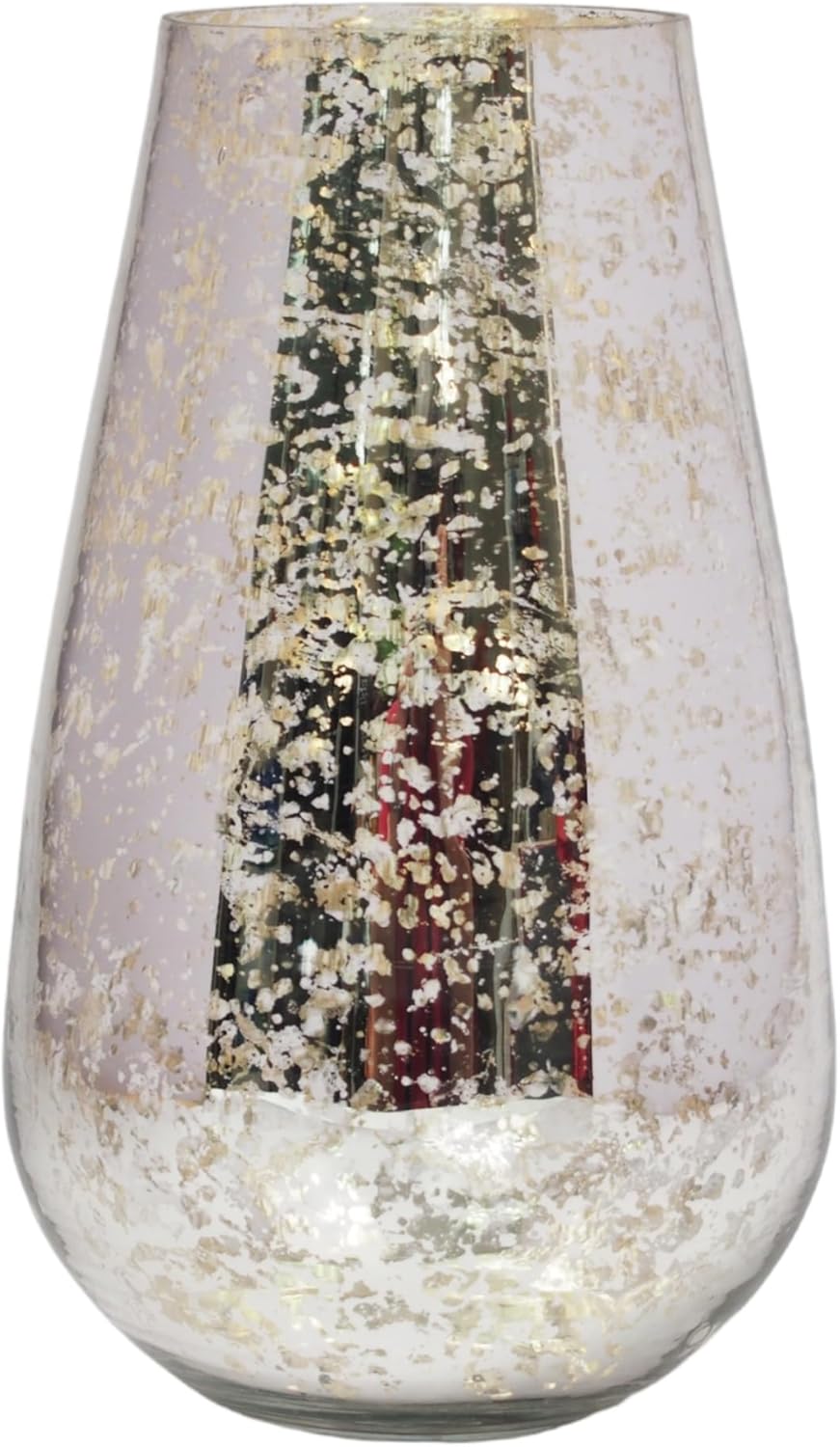 Hosley Frosted Glass Vase – 8" High Decorative Vase for Floral Arrangements, Centerpieces, Kitchen, Living Room, Bedroom, Office & Home Décor